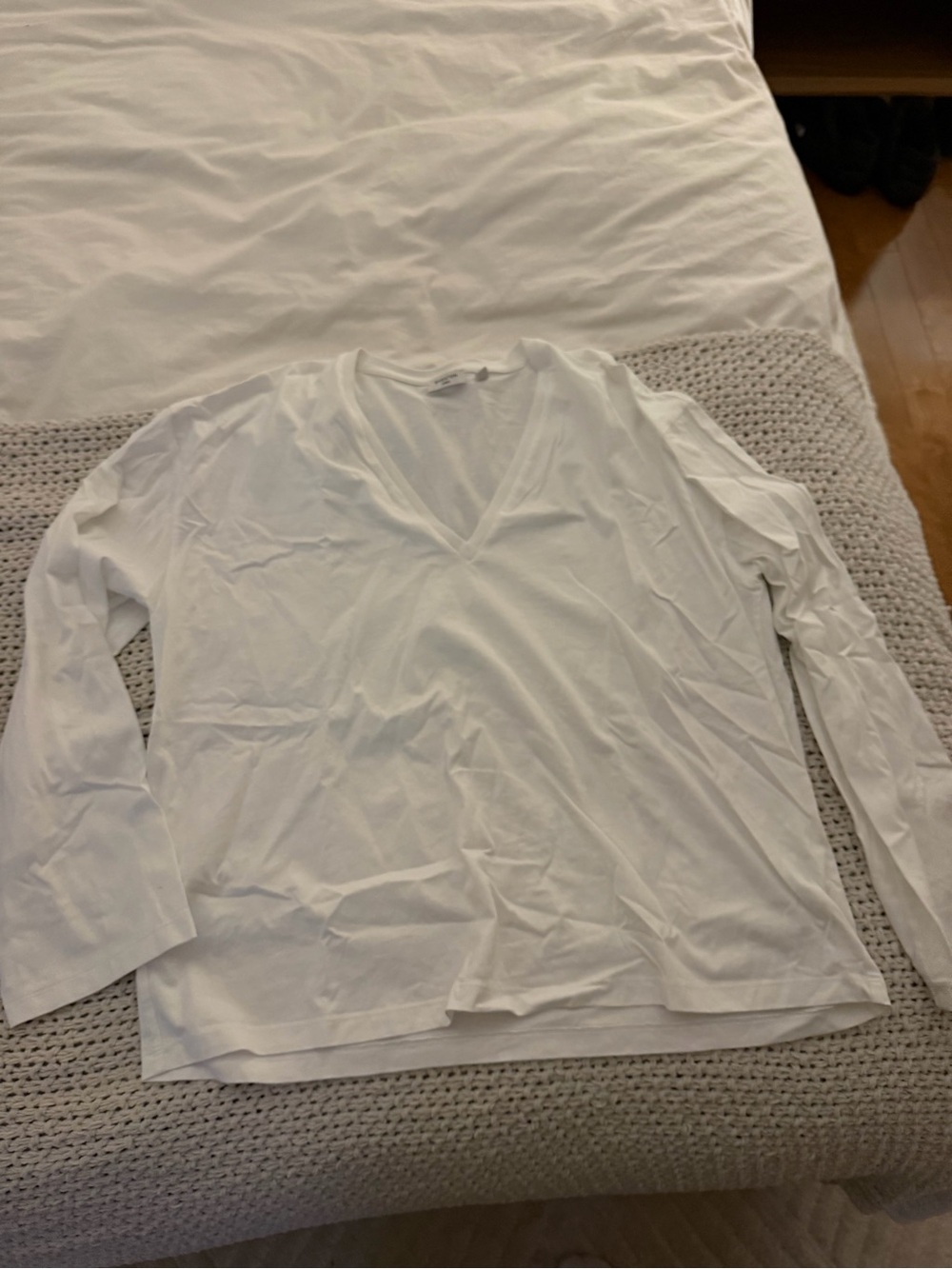 TWO V-Neck Long Sleeve tshirts Aritzia (price is for both tops)